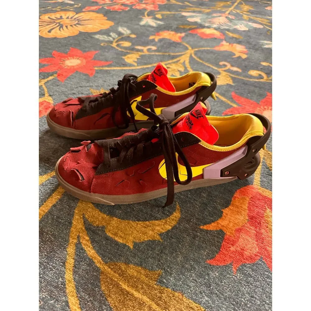 Nike Men's ACRONYM x Blazer Low Night Maroon Size 9.5